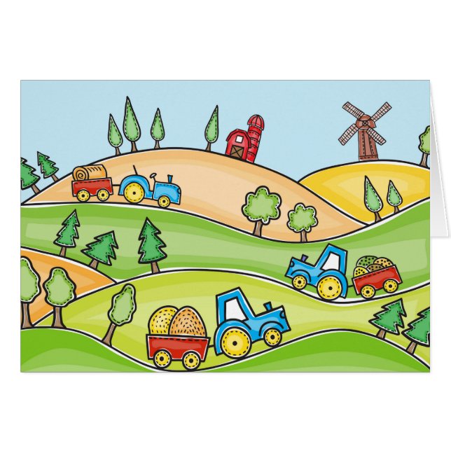 Tierra de cultivo de la acuarela (Anverso (Horizontal))