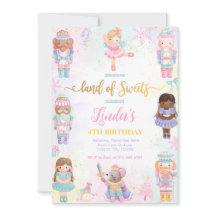 Tierra de dulces del Cascanueces Hada Invitación R