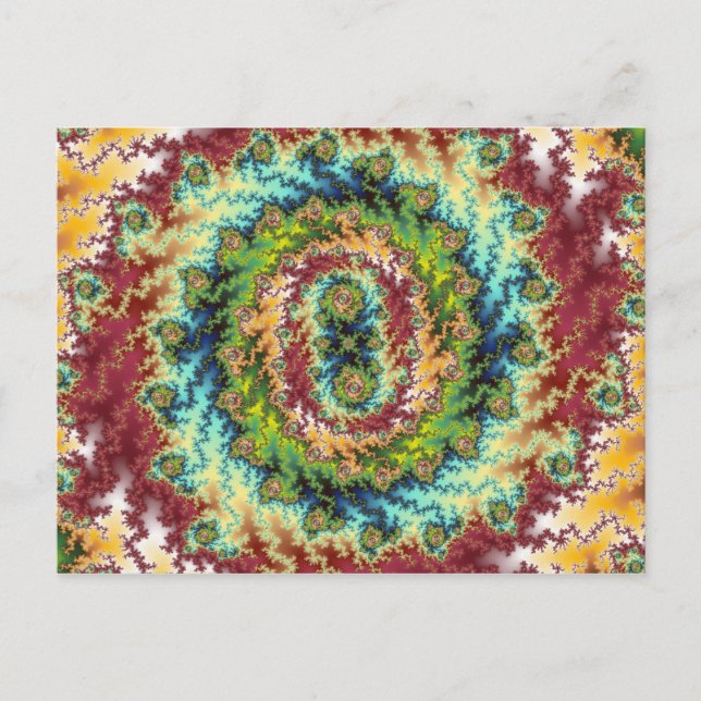 Tierra de golosinas - Postal fractal (Anverso)