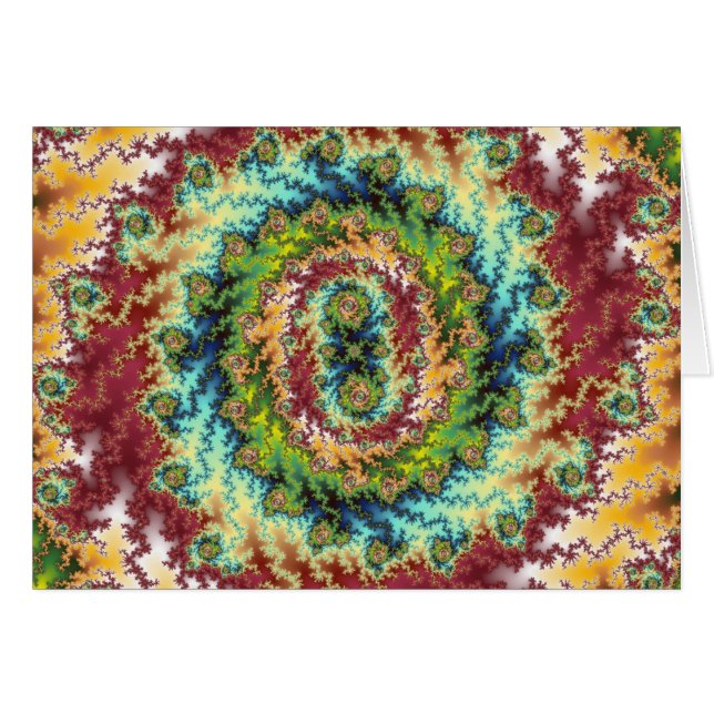 Tierra de golosinas - Tarjeta fractal (Anverso (Horizontal))