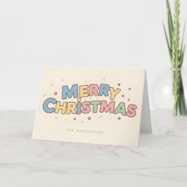 Tierra de Juguetes Retro Script Feliz Navidad