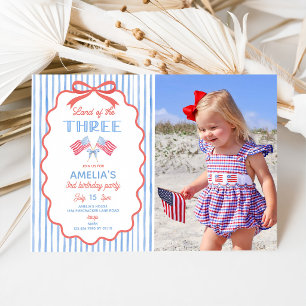 Tierra de los Tres Invitación para Cumpleaños 3 de