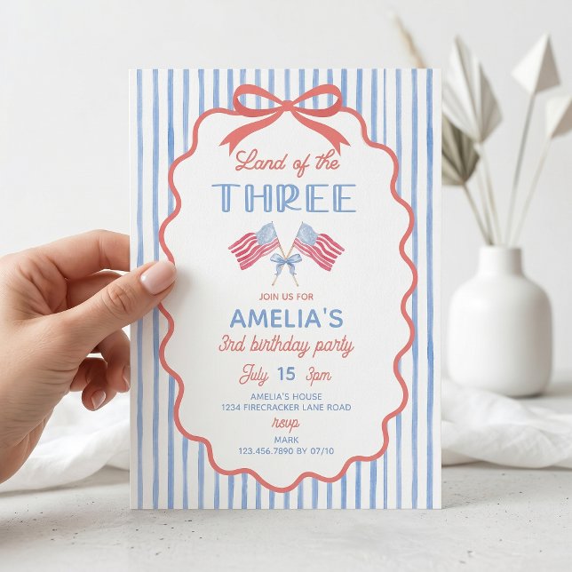 Tierra de los Tres Invitación para cumpleaños 3 de (Subido por el creador)