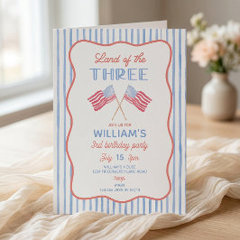 Tierra de los Tres Invitación para Cumpleaños de N