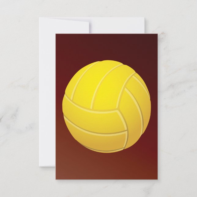 Tierra de voleibol amarillo de fondo rojo terroso (Anverso)