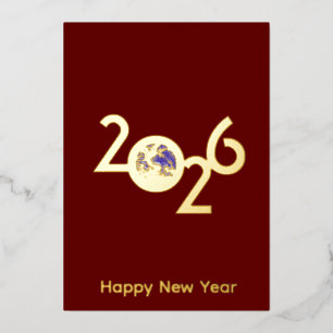 Tierra en 2027 diseño minimalista tarjetas de año