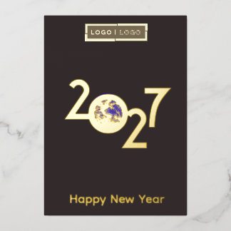 Tierra en 2027 - Tarjeta de Año Nuevo Profesional
