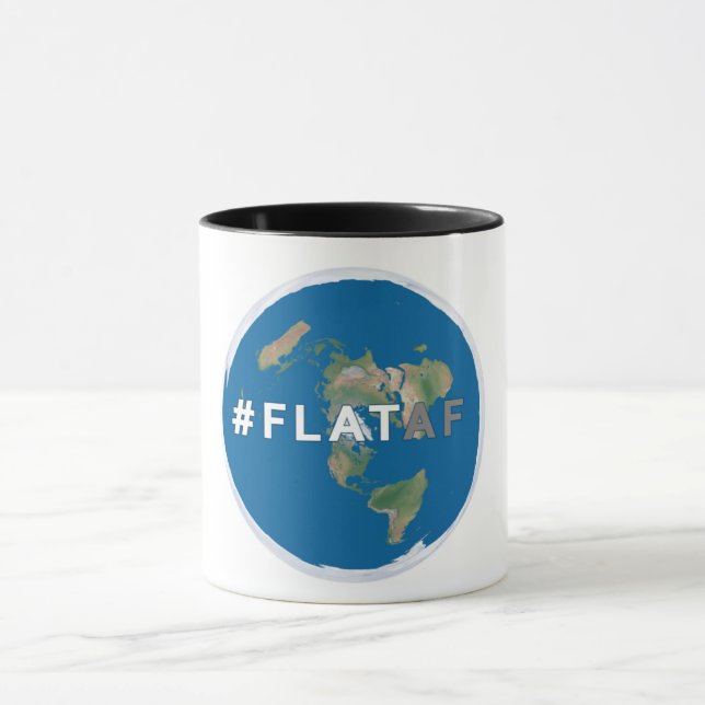 Tierra plana plana del #flataf el | de la taza de (Centro)