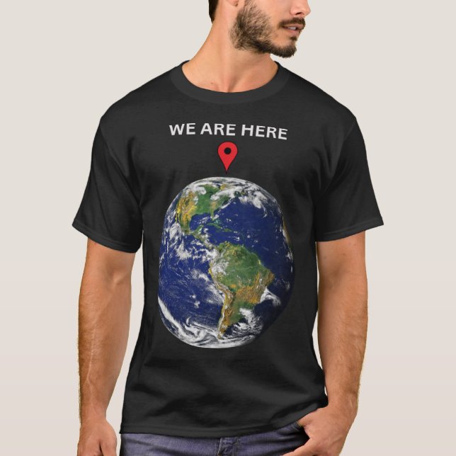 Tierra Planeta Ciencia Geek Regalo Camiseta Estamo (Anverso)