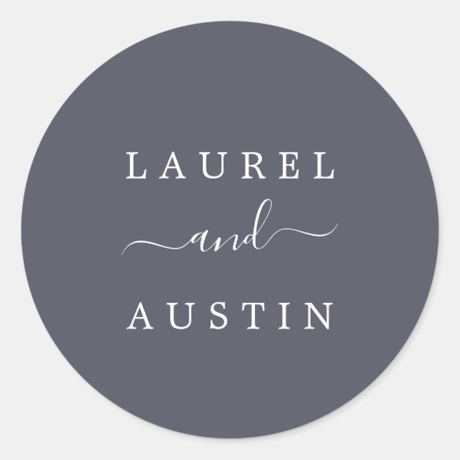 Tierra Rusa | Sellos para sobres de Boda morado (Anverso)