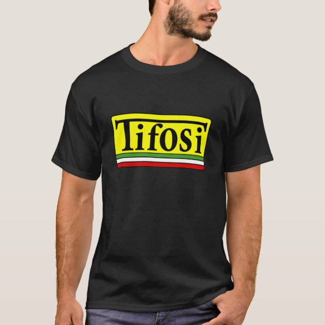 Tifosi - Camiseta clásica con bandera italiana (Anverso)