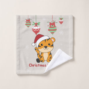 Tiger Christmas Snow Winter Animals Tiger Wash Clo