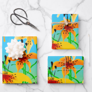 Tiger Lilies Envolver hojas de papel