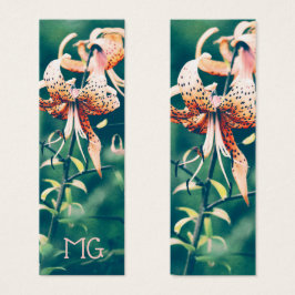 Tiger lilies with Initials