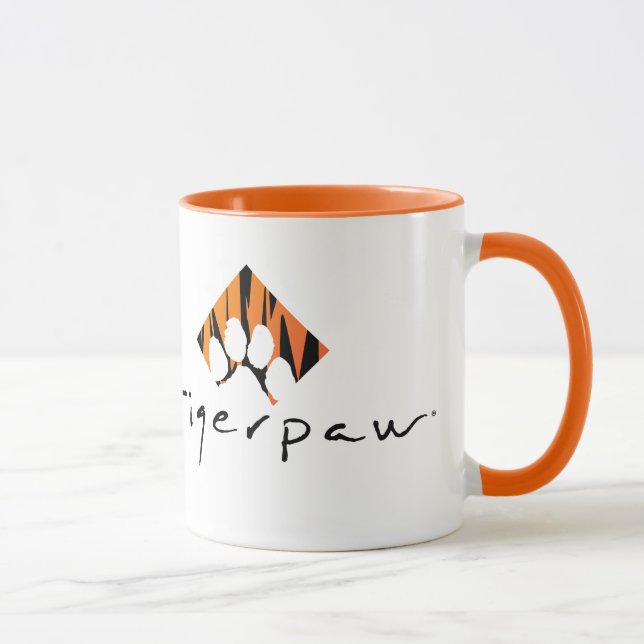 Tigerpaw taza del campanero de 11 onzas - naranja (Derecha)