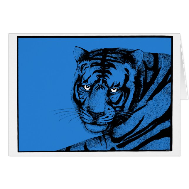 TIGRE AZUL INTENSO (Anverso (Horizontal))