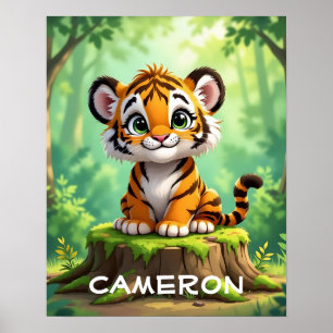 Tigre Bebé Arte de Guardería Infantil de Dibujos