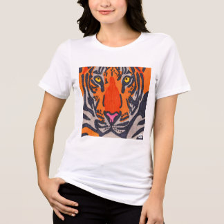 Tigre (blanco) - Camisa Tri-Blend para mujeres