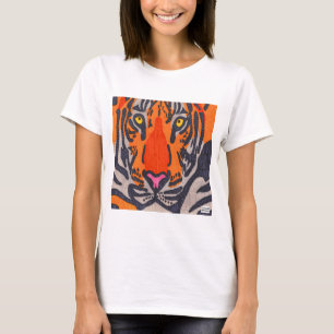 Tigre (blanco) - camiseta básica de mujer