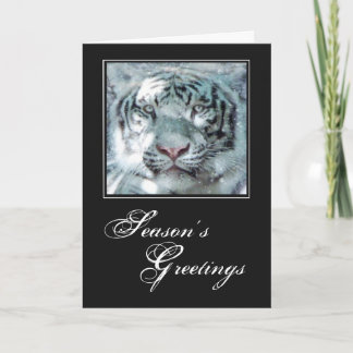 Tigre blanco como la nieve del navidad