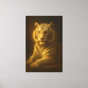 Tigre Blanco Majestuoso - Lienzo Premium de Arte F