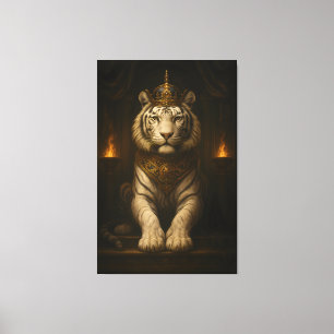 Tigre Blanco Real • Lujo Canvas de Arte Fino