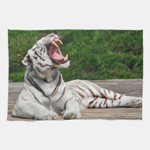 Tigre Blanco, Toalla de Cocina Tigre de Bengala