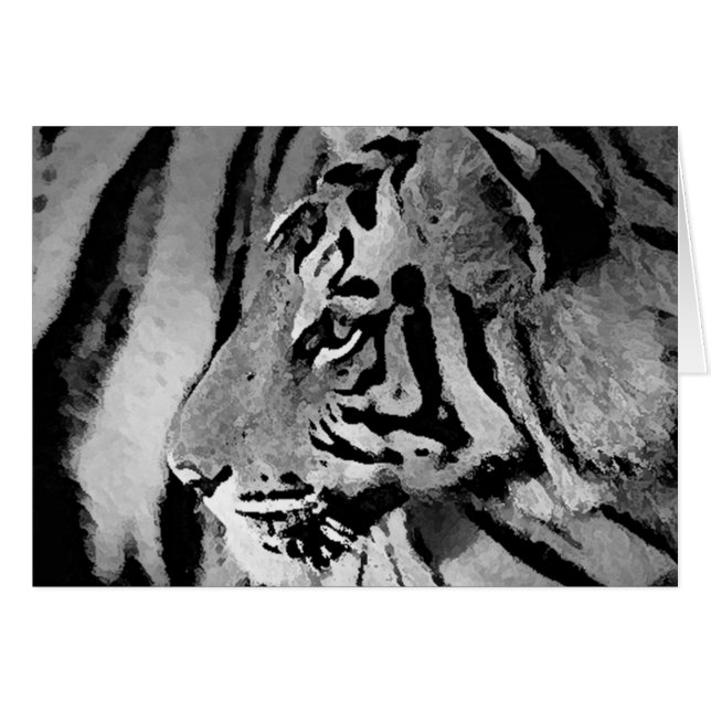Tigre blanco y negro (Anverso (Horizontal))