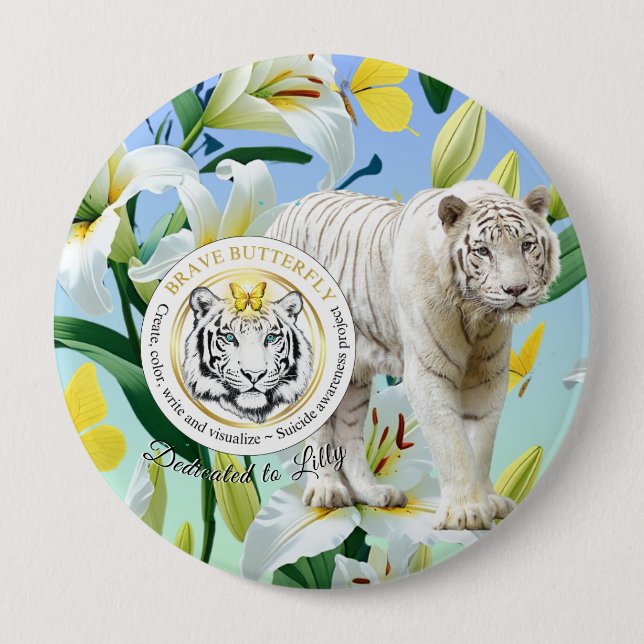 Tigre botón (Anverso)