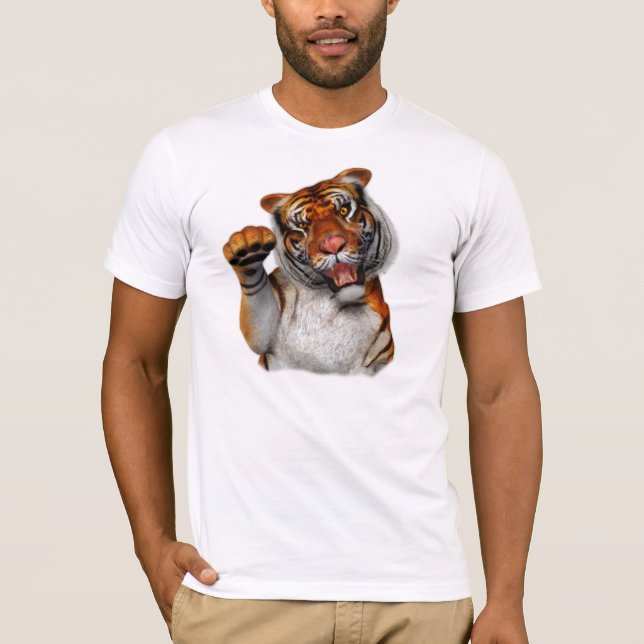 Tigre, camiseta de los hombres de los tigres (Anverso)