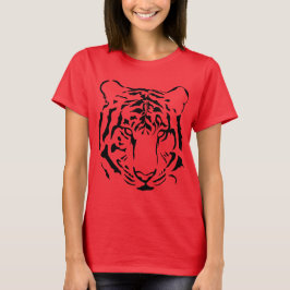 Tigre cerca de la cara de Bella Boxy Croxing Top