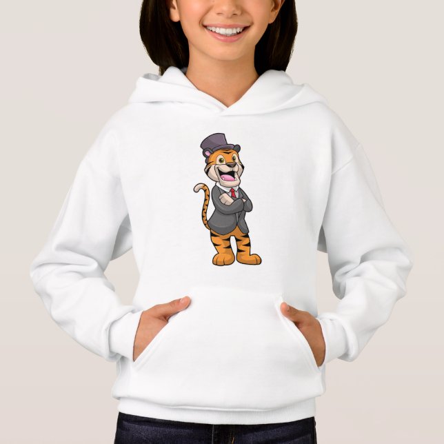 Tigre como Groom con chaqueta y Gorra (Anverso)