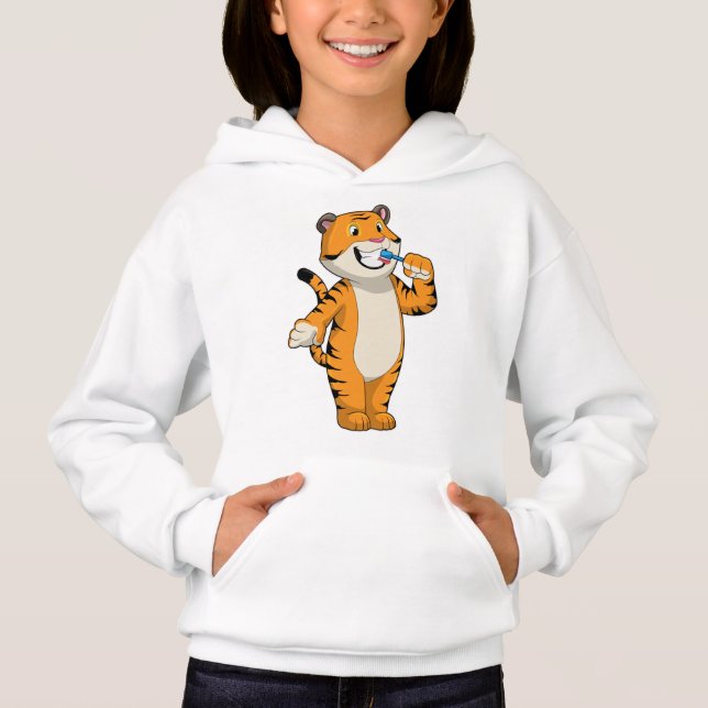 Tigre con cepillo de dientes (Anverso)