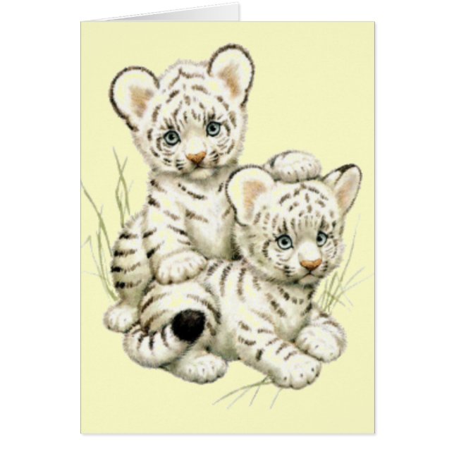 Tigre Cubs blanco lindo (Frente)