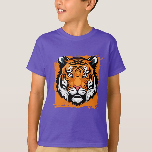 Tigre de camiseta para niños (Anverso)