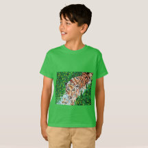 Tigre de camiseta para niños