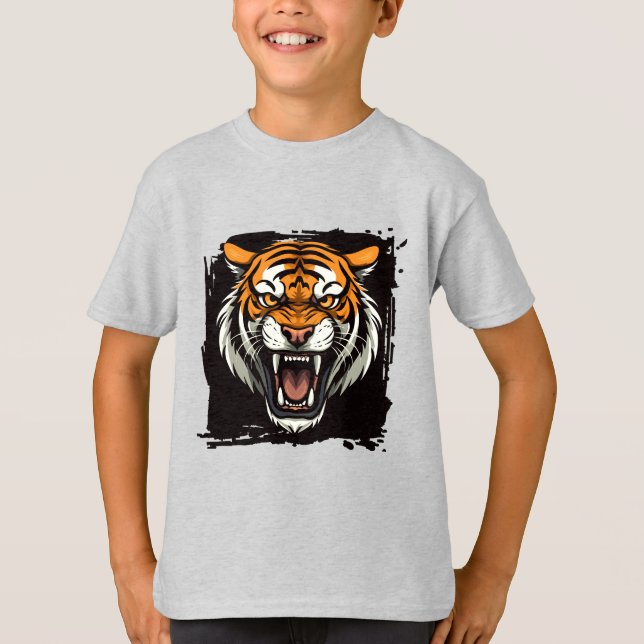 Tigre de camiseta para niños (Anverso)