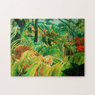 Tigre de Henri Rousseau en un rompecabezas