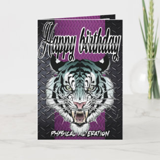 Tigre de la tarjeta de cumpleaños