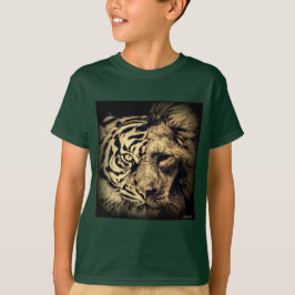 Tigre de león 2in1 camiseta