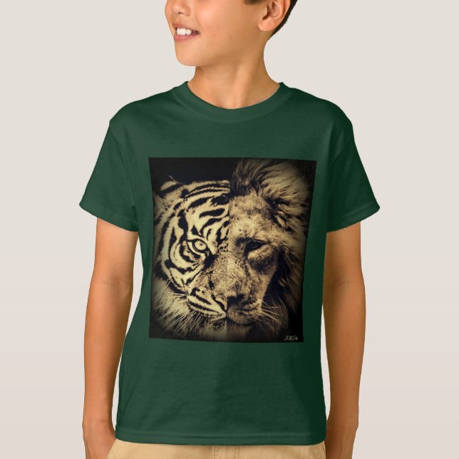 Tigre de león 2in1 camiseta (Anverso)