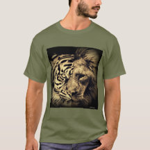 Tigre de león 2in1 camiseta