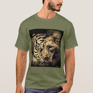 Tigre de león 2in1 camiseta