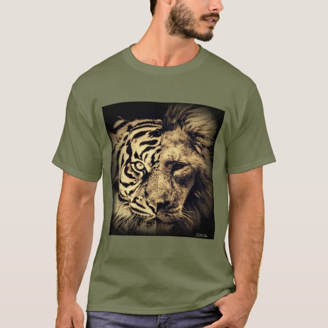 Tigre de león 2in1 camiseta (Anverso)