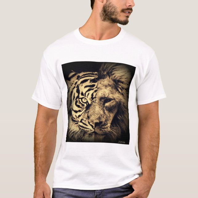 Tigre de león 2in1 camiseta (Anverso)