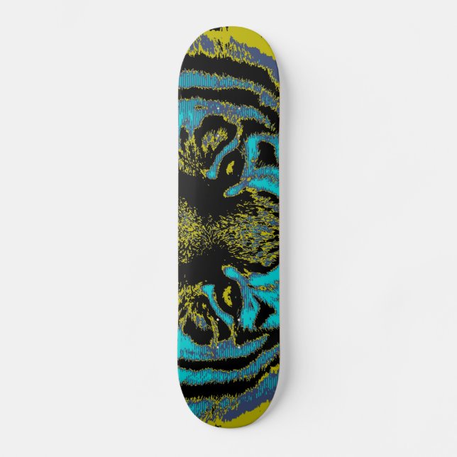 Tigre de los ojos - Skateboard Bella Artes (Anverso)