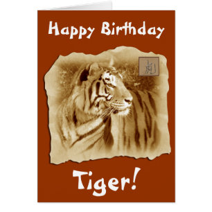 ¡Tigre del feliz cumpleaños! - Astrología china