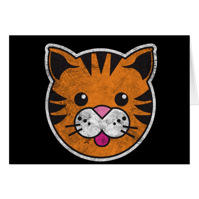 Tigre del vintage (Anverso (Horizontal))