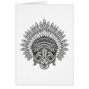 Tigre dibujado mano en estilo