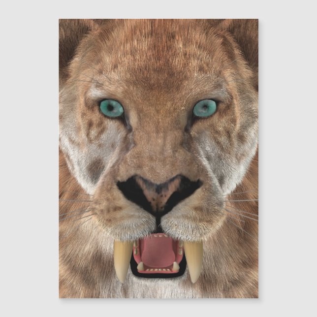 Tigre Dientes de Sable o Smilodon (Anverso)